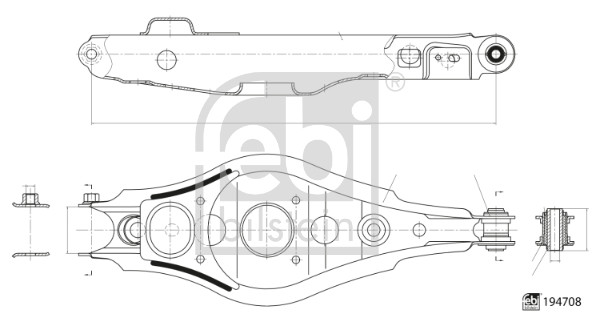 Febi 194708 Wishbone / Suspension Arm