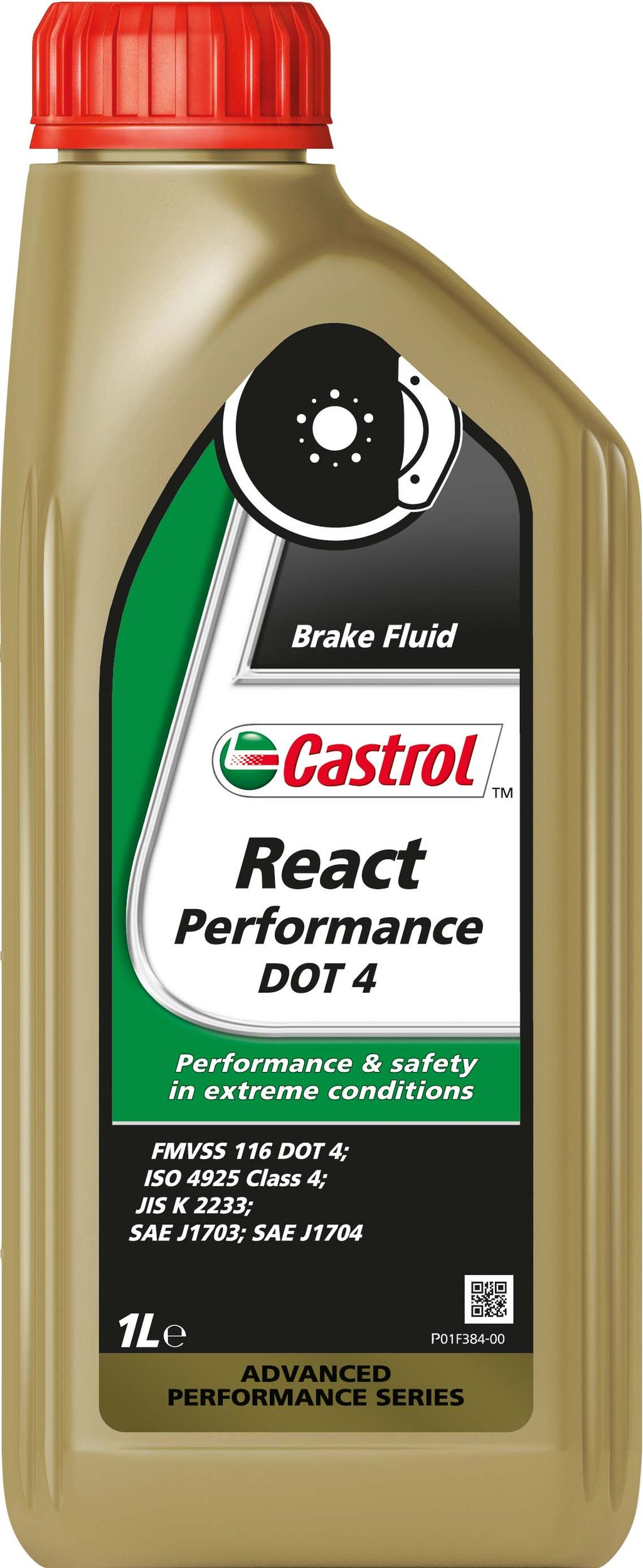 Castrol 15F272 React Performance Dot 4 - 1l