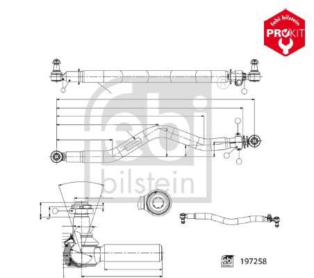 Febi 197258 Centre Rod Assembly