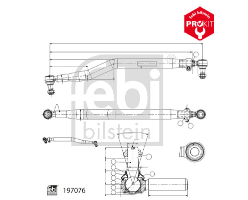 Febi 197266 Centre Rod Assembly