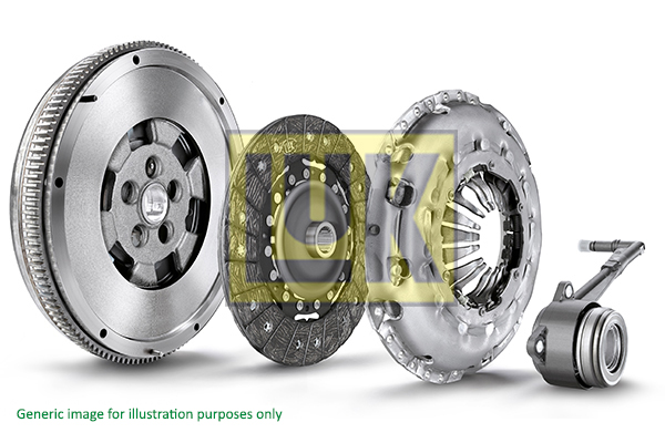 LuK 600039600 Dual Mass Flywheel DMF Kit with Clutch and CSC