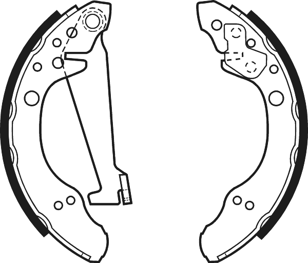 NAPA NBS1015 Brake Shoes Set