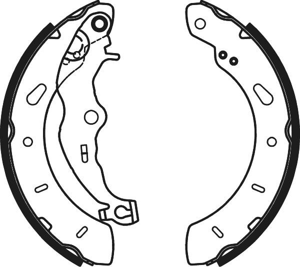 NAPA NBS1081 Brake Shoes Set