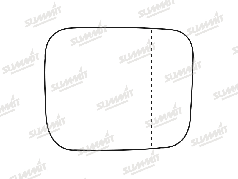 Summit ASRG-1273BH Mirror Glass Wide Angle Heatbp (Lh)