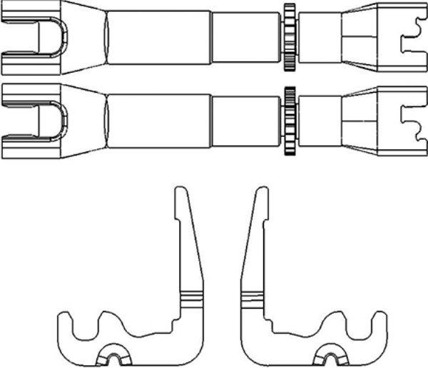 Apec ADB3007 Adjuster Bar Axle Set