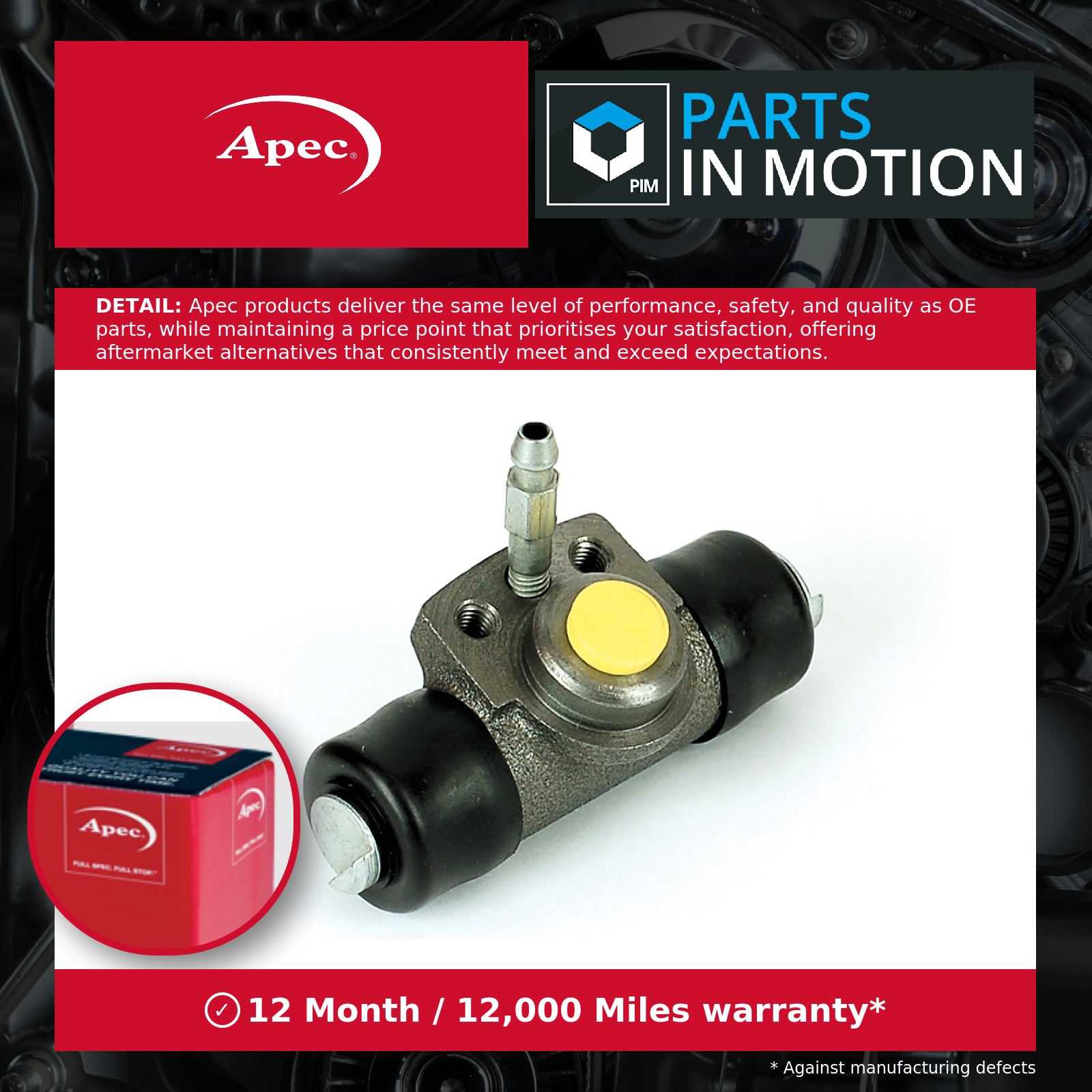 Apec Wheel Cylinder Rear BCY1248 [PM1799611]