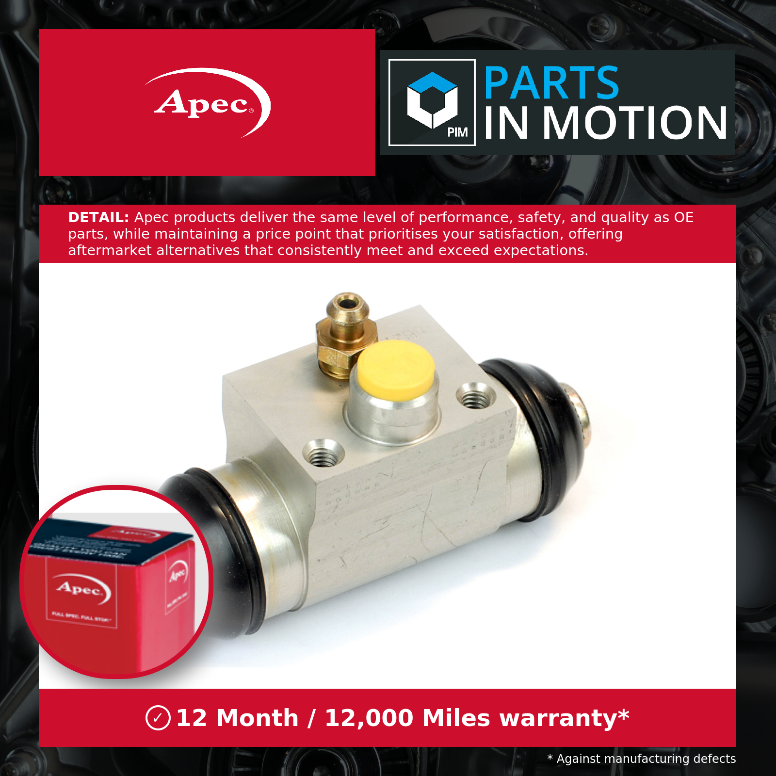 Apec Wheel Cylinder Rear BCY1384 [PM1799703]
