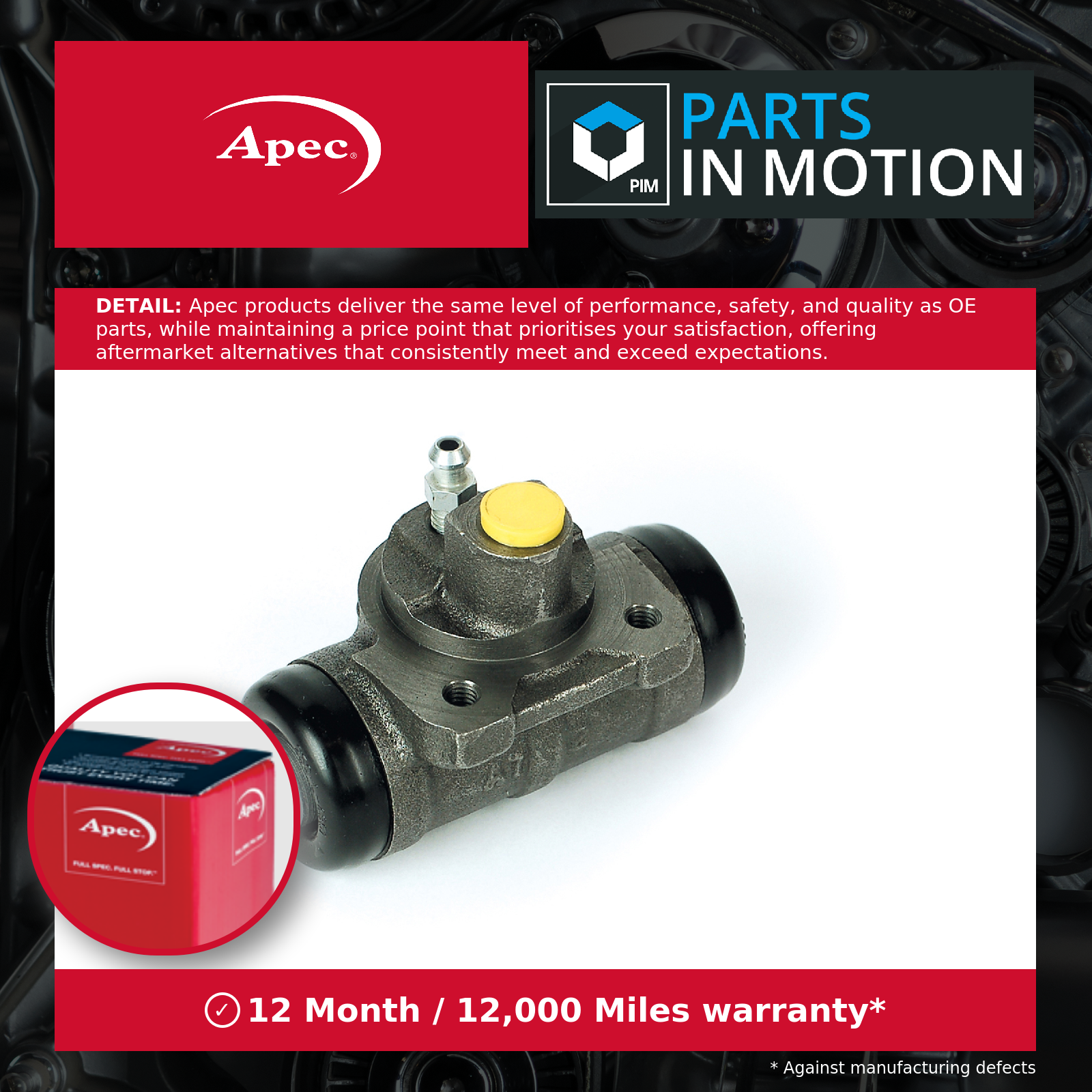 Apec Wheel Cylinder Rear BCY1466 [PM1799778]