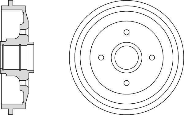 Apec DRM9922 Brake Drum