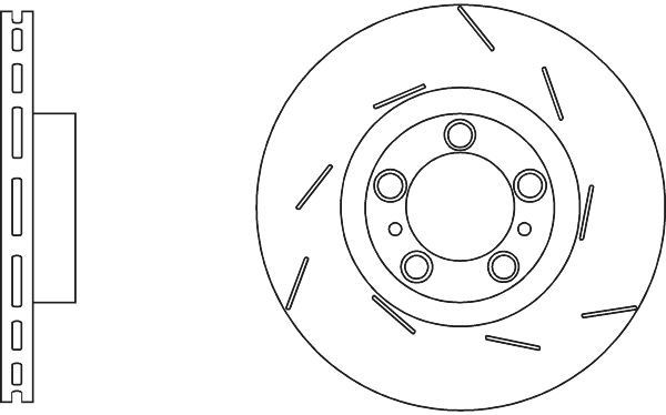 Apec DSK3263 Brake Disc Single Solid