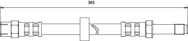 Apec HOS3561 Brake Hose