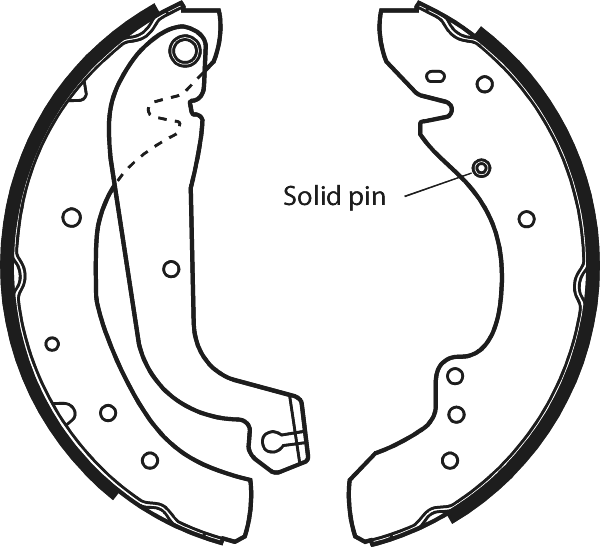 Apec SHU537 Brake Shoes Set