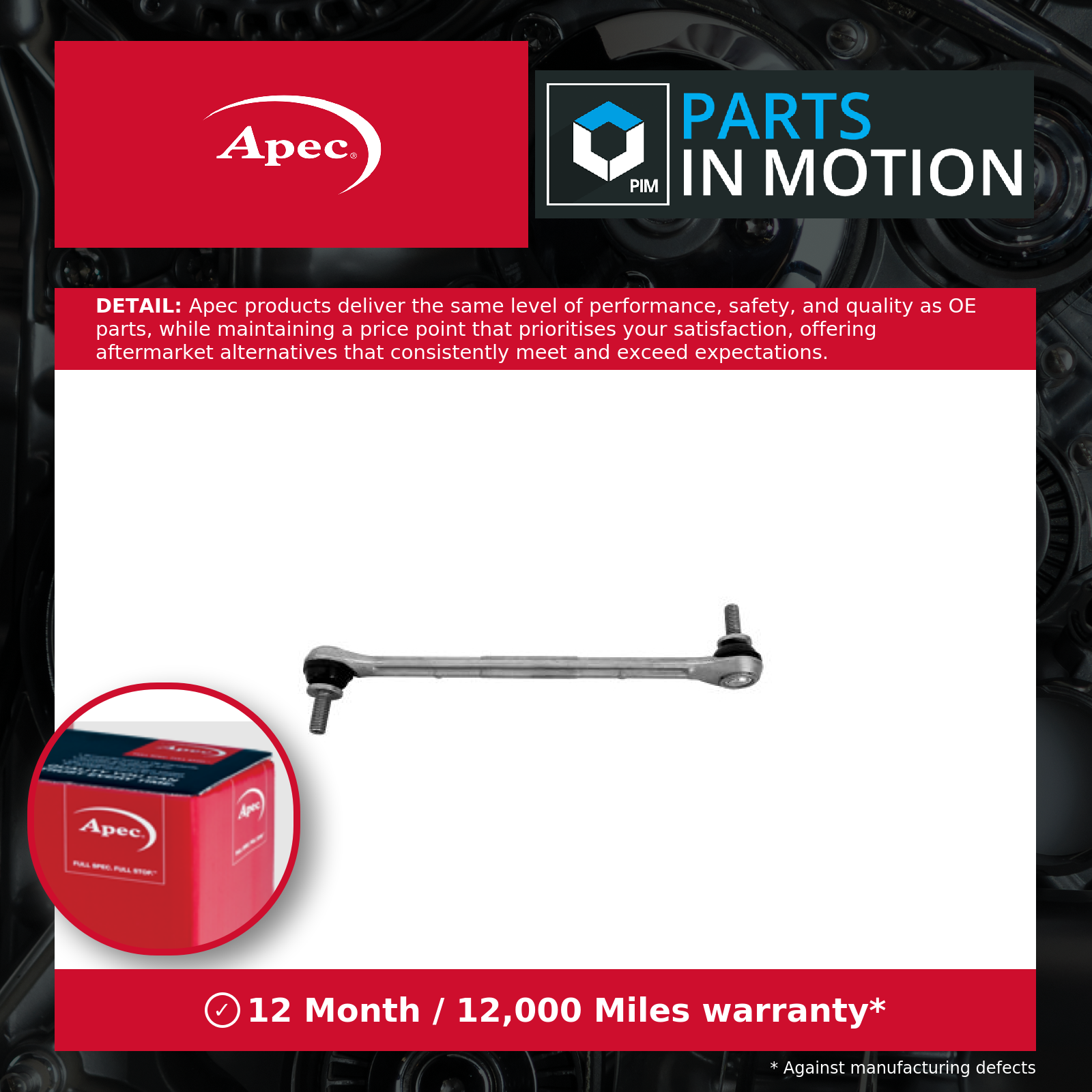 2x Apec Anti Roll Bar Link Front AST4094 [PM2002568]