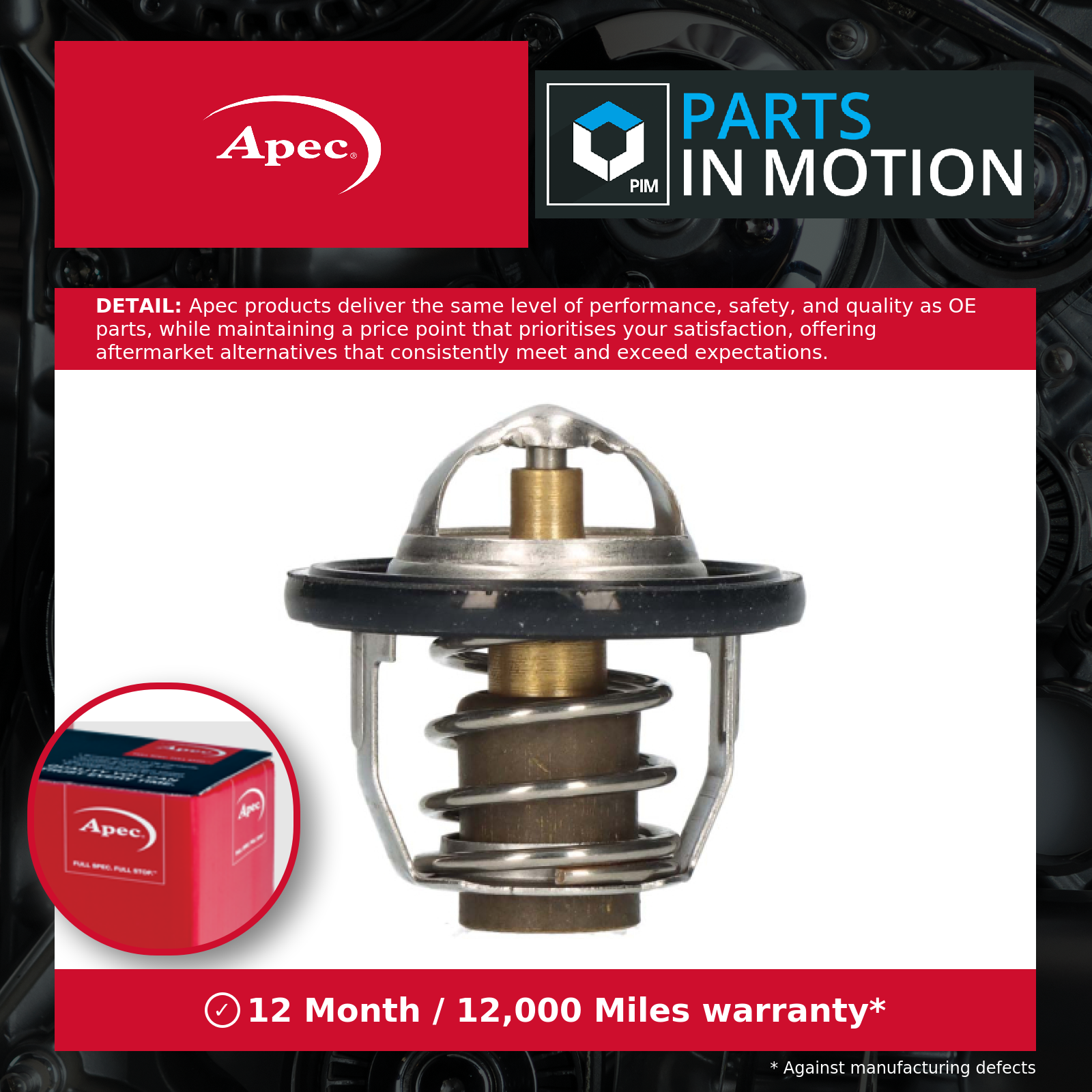 Apec Coolant Thermostat ATH1169 [PM2019048]