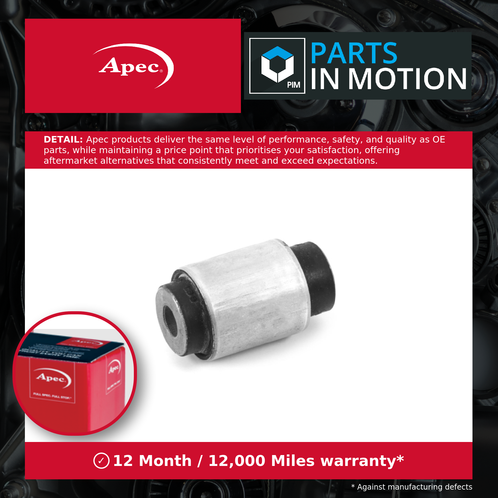 Apec Wishbone / Control / Trailing Arm Bush Front AST8262 [PM2040393]