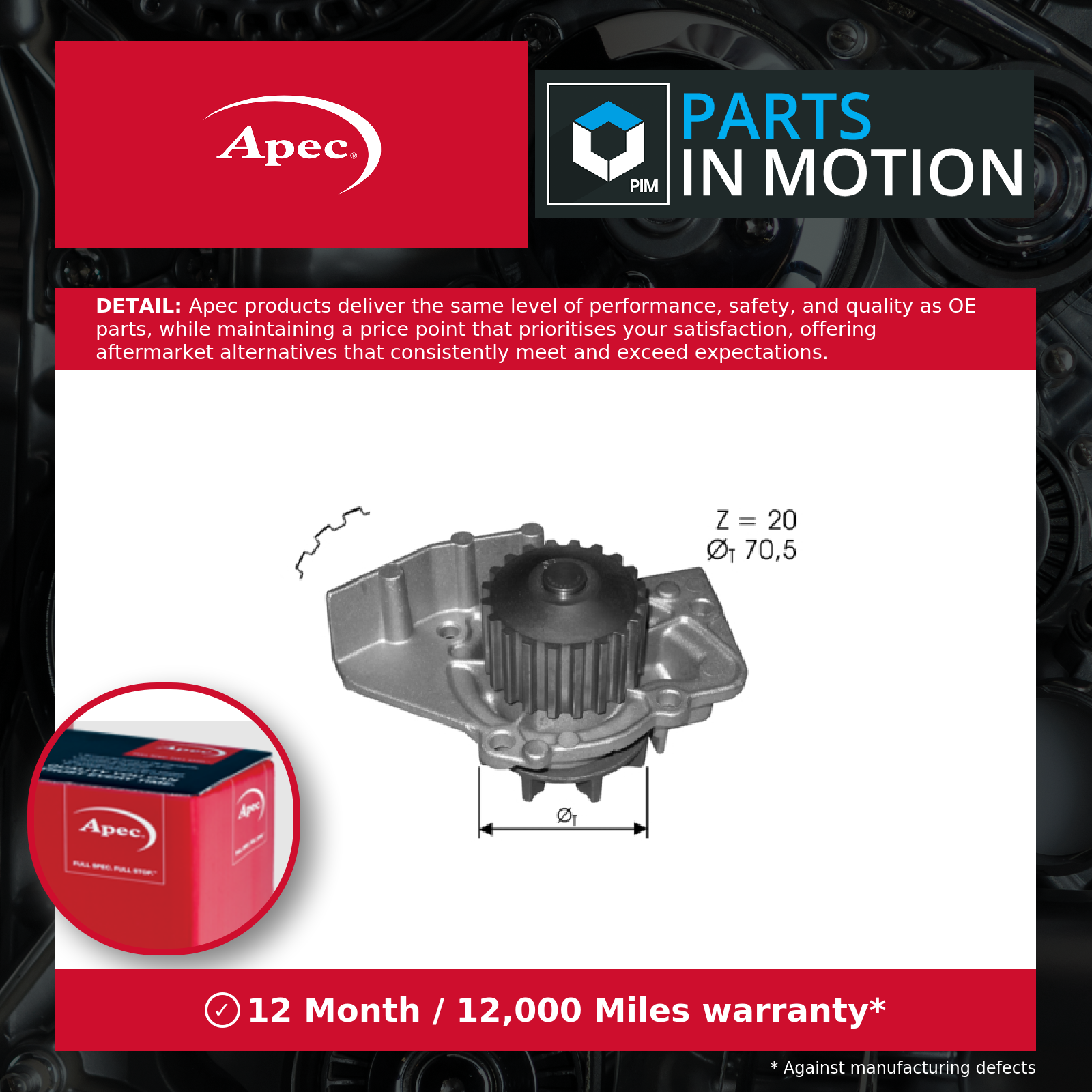 Apec Water Pump AWP1136 [PM2040651]