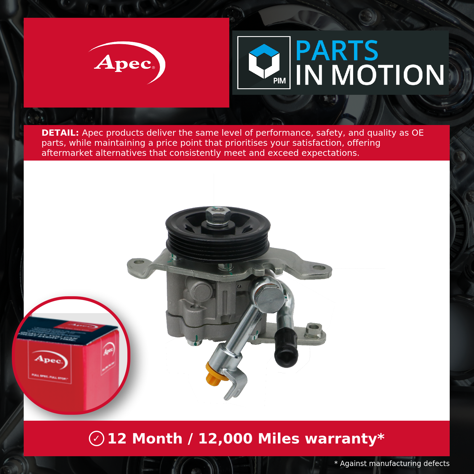 Apec Power Steering Pump APS1155 [PM2220596]