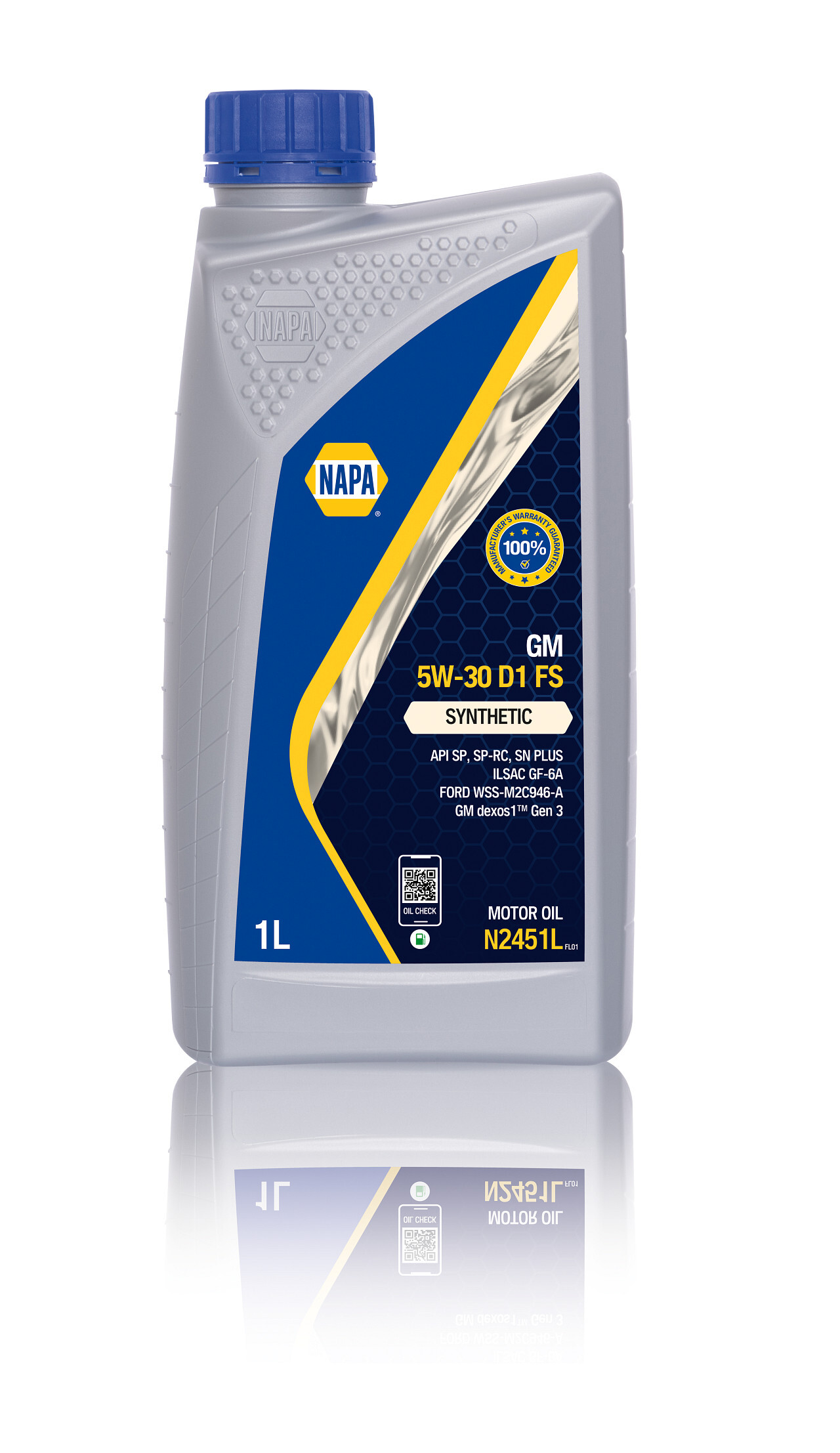 NAPA N2451L Gm 5w-30 D1 Fs (1l)