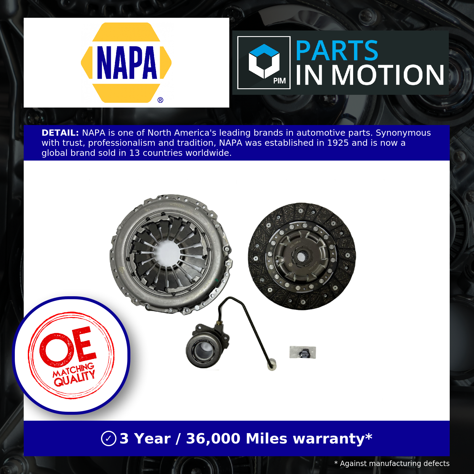 NAPA Clutch Kit NCL1229 [PM2440107]