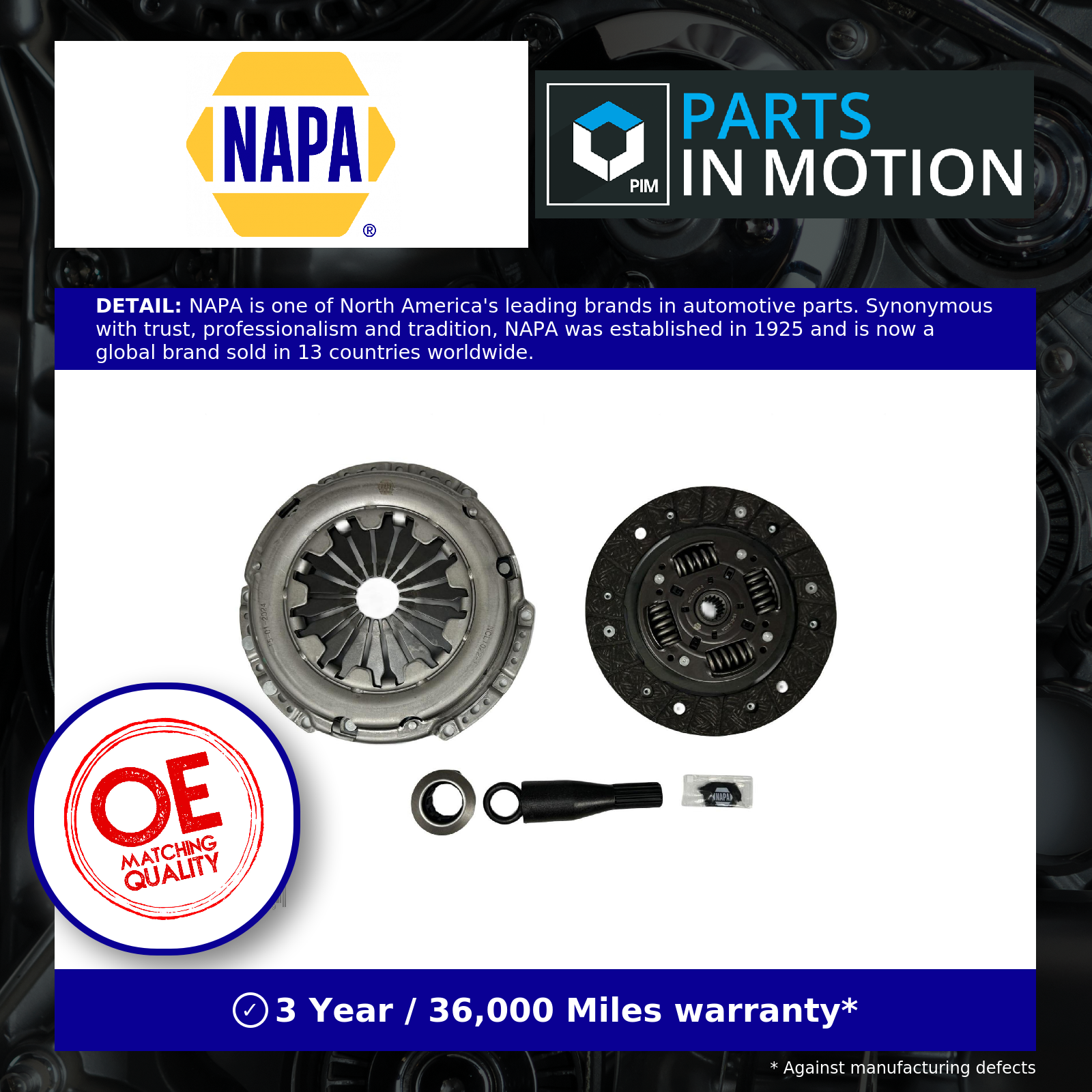 NAPA Clutch Kit NCL1022 [PM2455026]