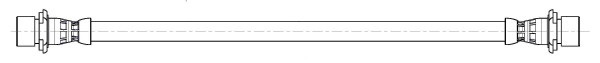 Apec HOS4554 Brake Hose