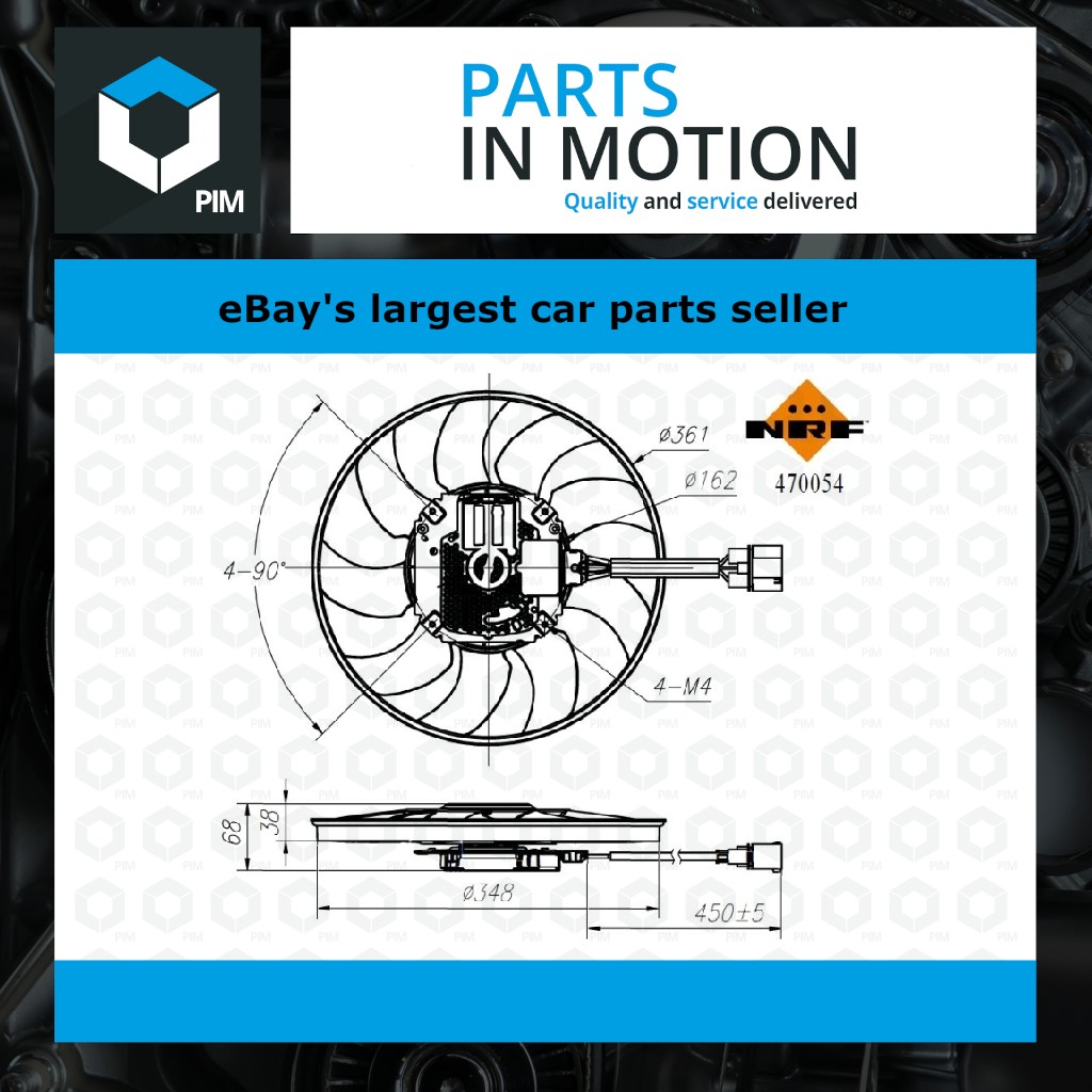 NRF Radiator Fan Left 470054 [PM2048193]