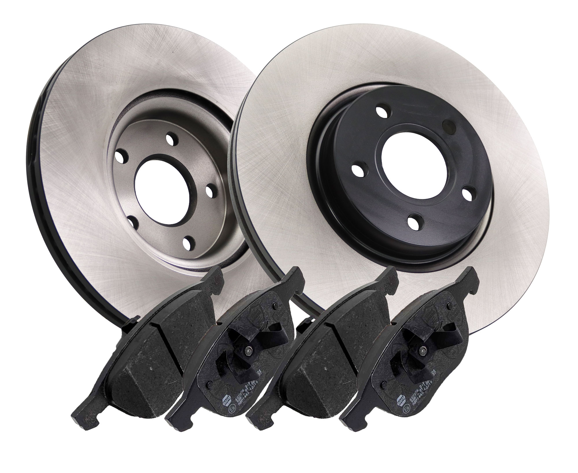 NAPA NBD5271+NBP1443 2x Vented Brake Discs and Pads