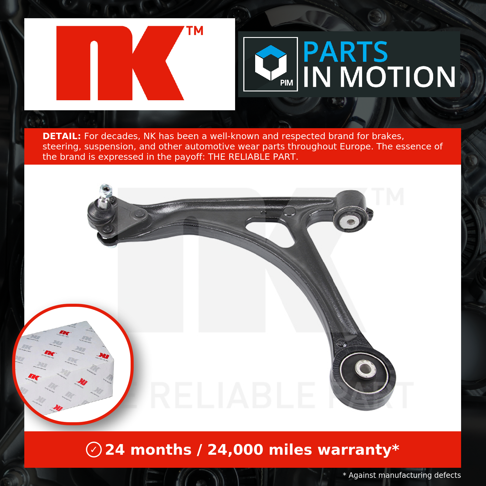 NK Wishbone / Suspension Arm Front Lower, Left, Outer 5014799 [PM2109129]