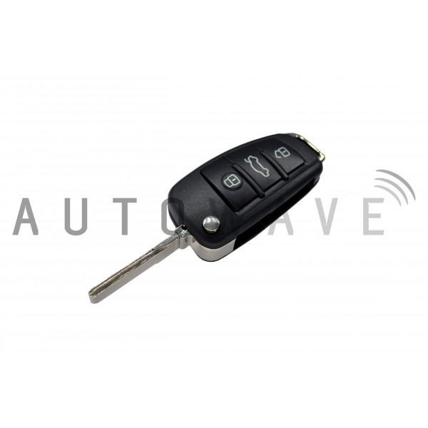 Autowave AUTKC159 RAV AUDI 3 BUTTON FLIP REMOTE CASE HU66