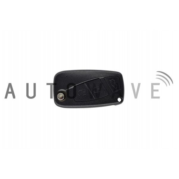 Autowave AUTRK0089 FIAT 3 BUTTON REMOTE CONTROL FLIP KEY (DELPHI SYSTEM)