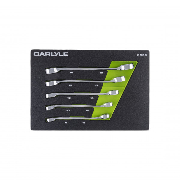 Carlyle CFNW5M 5 PC METRIC FLARE NUT WRENCH SET