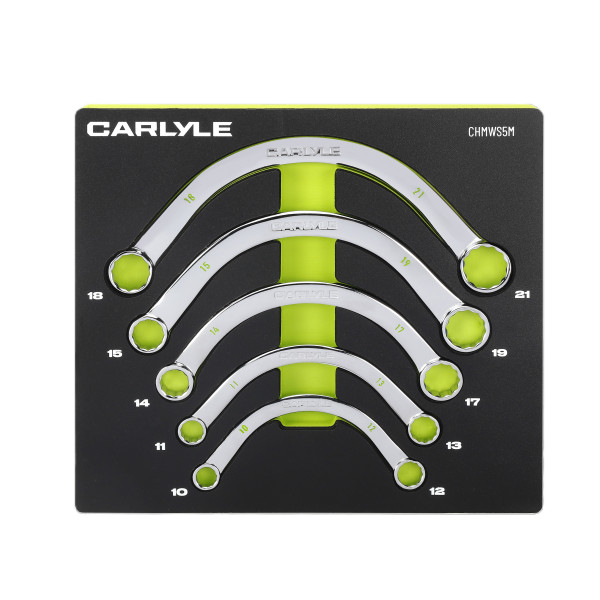 Carlyle CHMWS5M 5 PC METRIC 12 PT HALF MOON WRENCH SET
