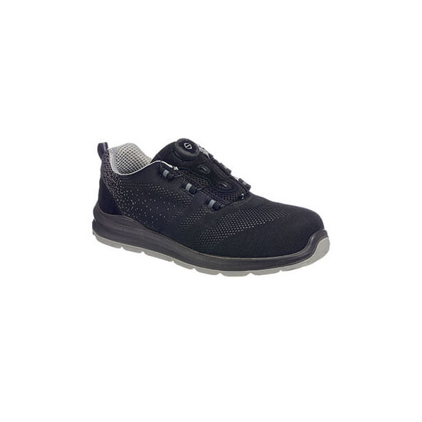 Portwest FT08BGY47 COMPOSITELITE WIRE LACE SAFETY TRAINER KNIT S1P - UK 12