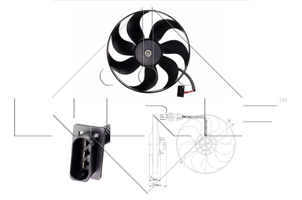 NRF 47204 Radiator Fan