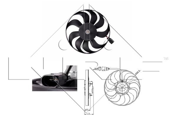 NRF 47381 Radiator Fan