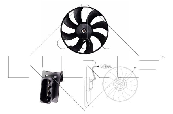 NRF 47410 Radiator Fan