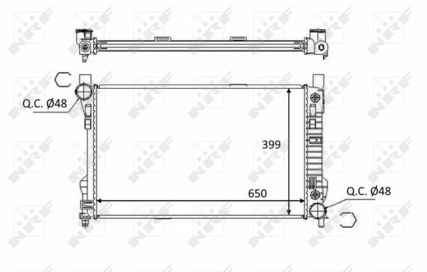 NRF 58390 Radiator