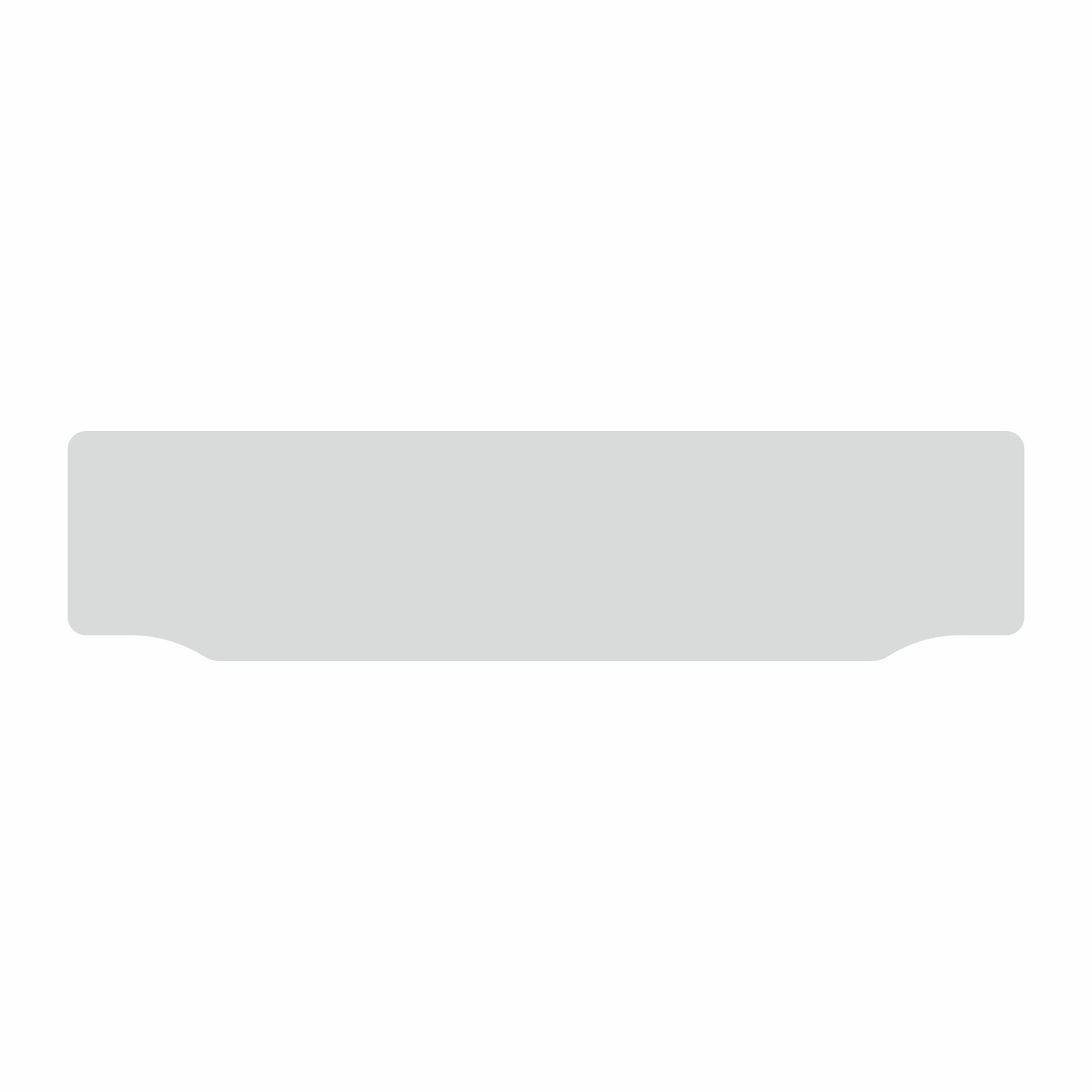 Jepson 11233500 CAR LIPPED OBLONG NIKKALITE WHITE REFLECTIVE: 520 X 125MM