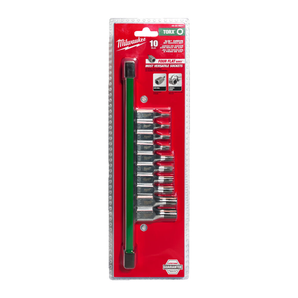 Milwaukee 4932480564 3/8IN. DRIVE TORX BIT SOCKET SET - 10 PC