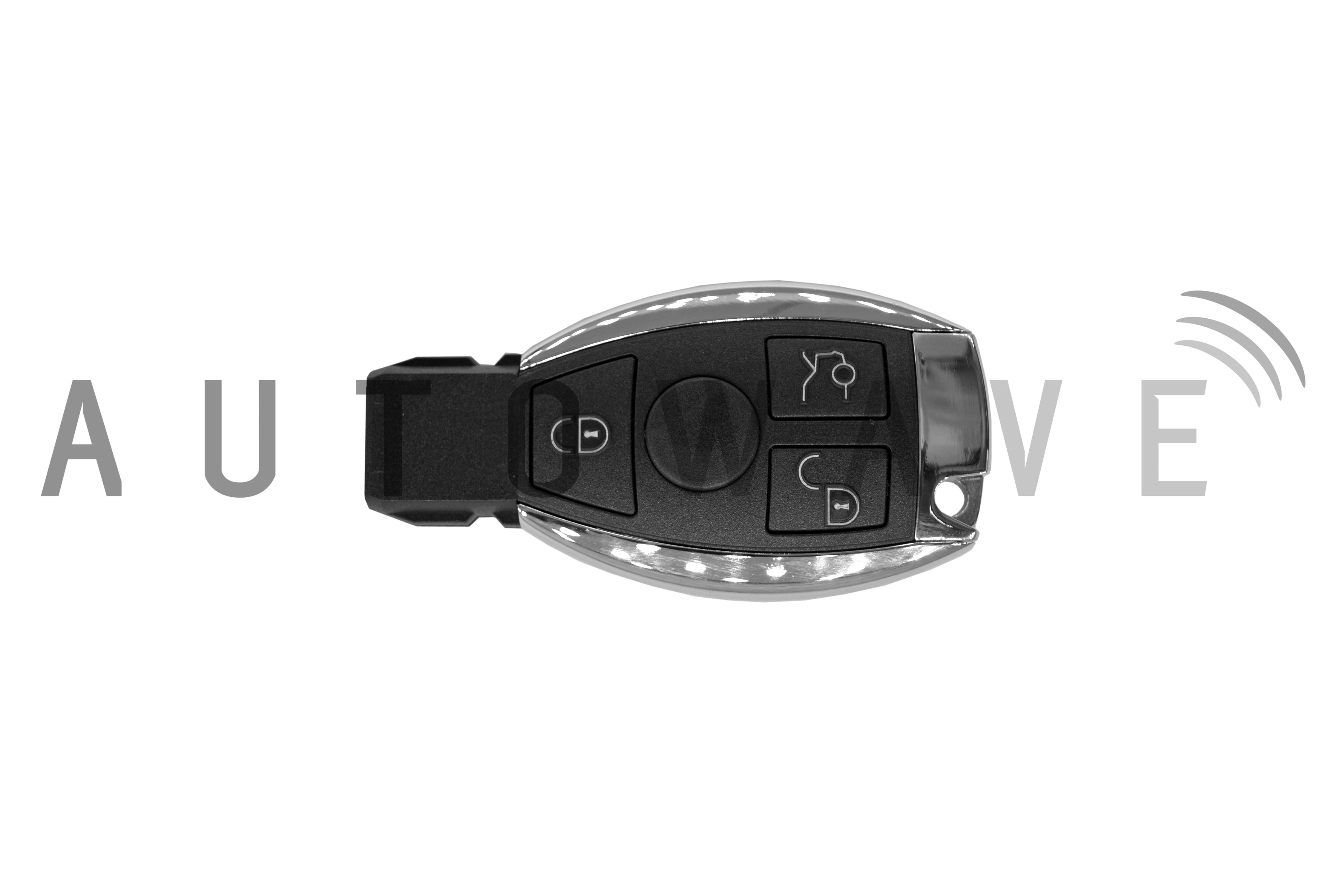 Autowave AUTRK0039 MERCEDES-BENZ 3 BUTTON CHROME REMOTE