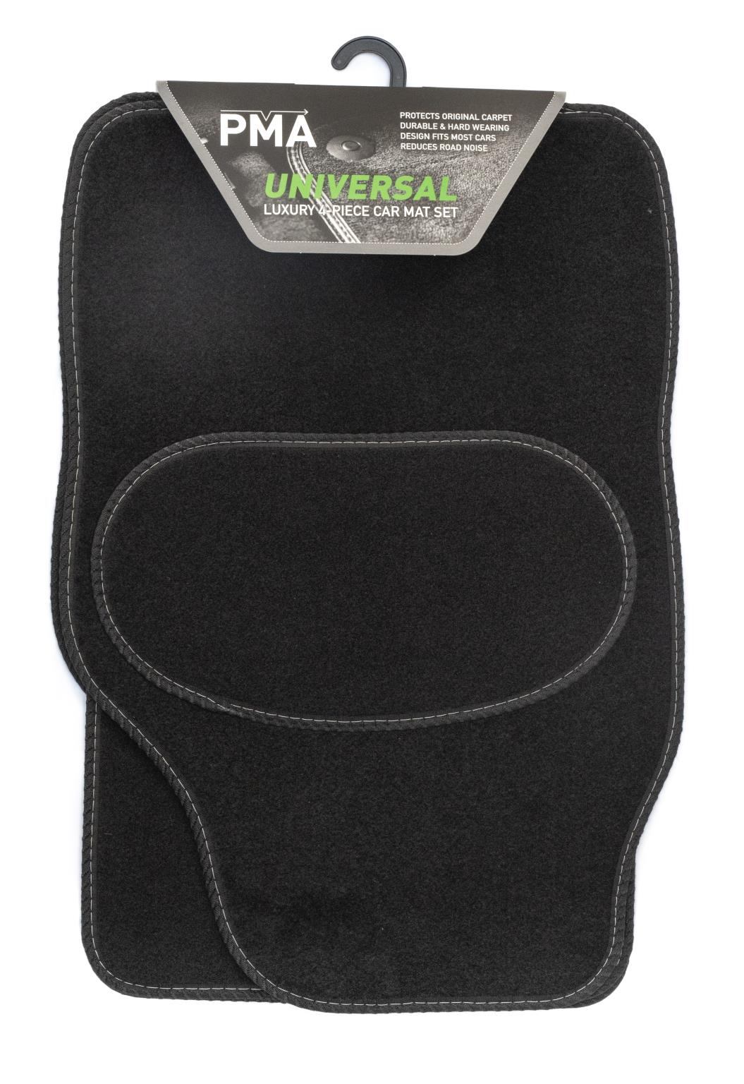 PMA PCM4514 UNIVERSAL VENICE CAR MAT SET - 4 PIECE WITH SILVER STITCHING