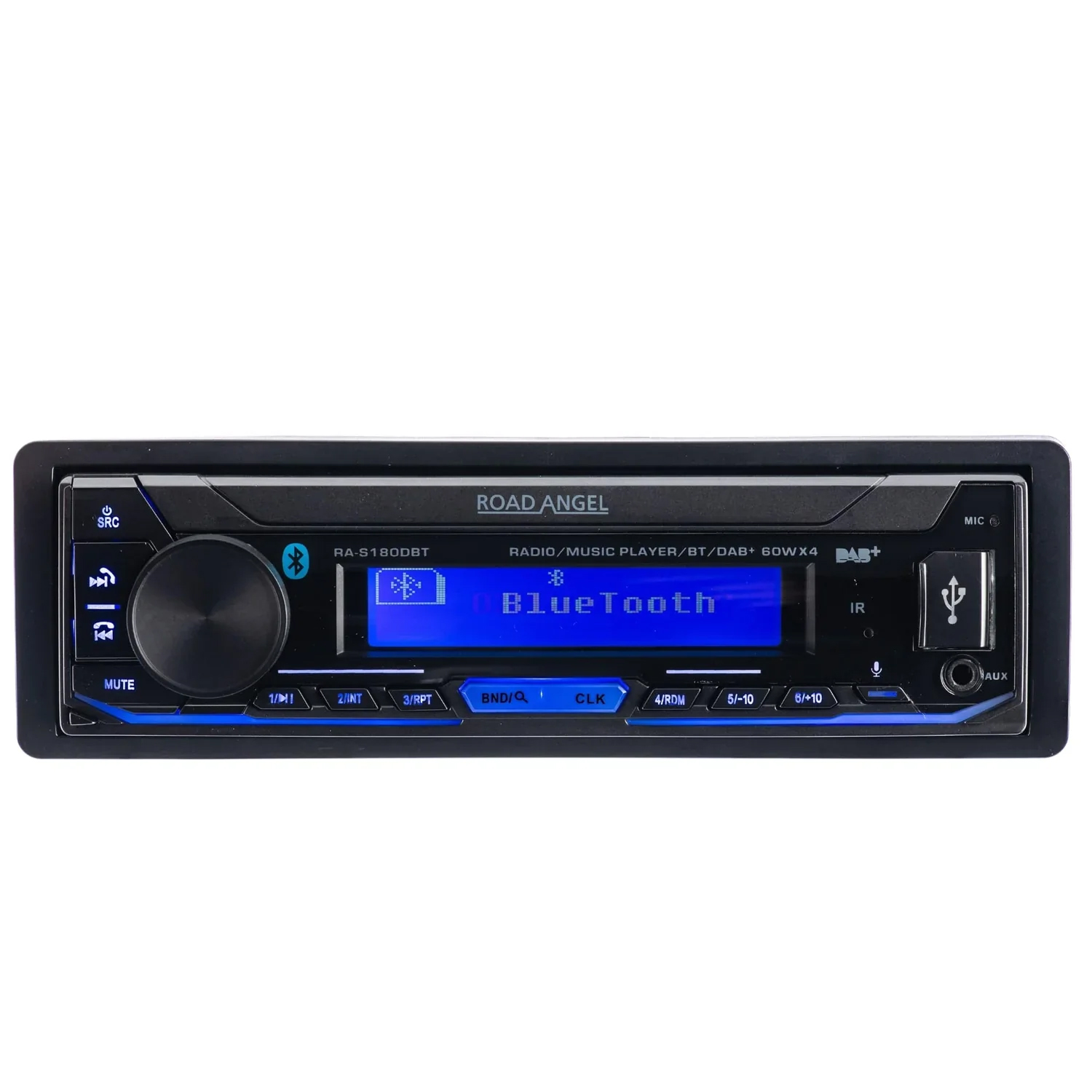 Road Angel RA-S180DBT SINGLE DIN MECHLESS MEDIA PLAY, DAB & BLUETOOTH