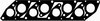 BGA MG9530 Manifold Gasket Inlet / Exhaust