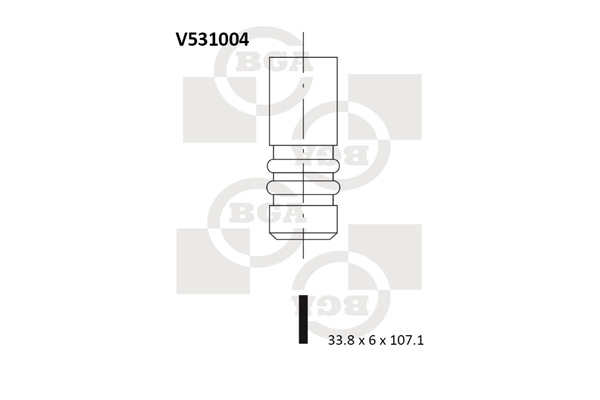 BGA V531004 Exhaust Valve