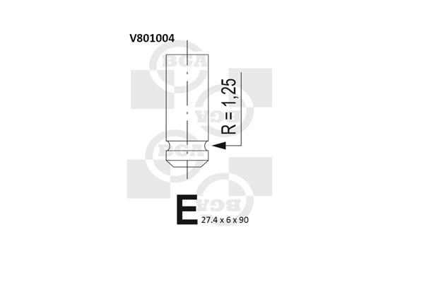 BGA V801004 Exhaust Valve