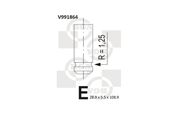 BGA V991864 Exhaust Valve