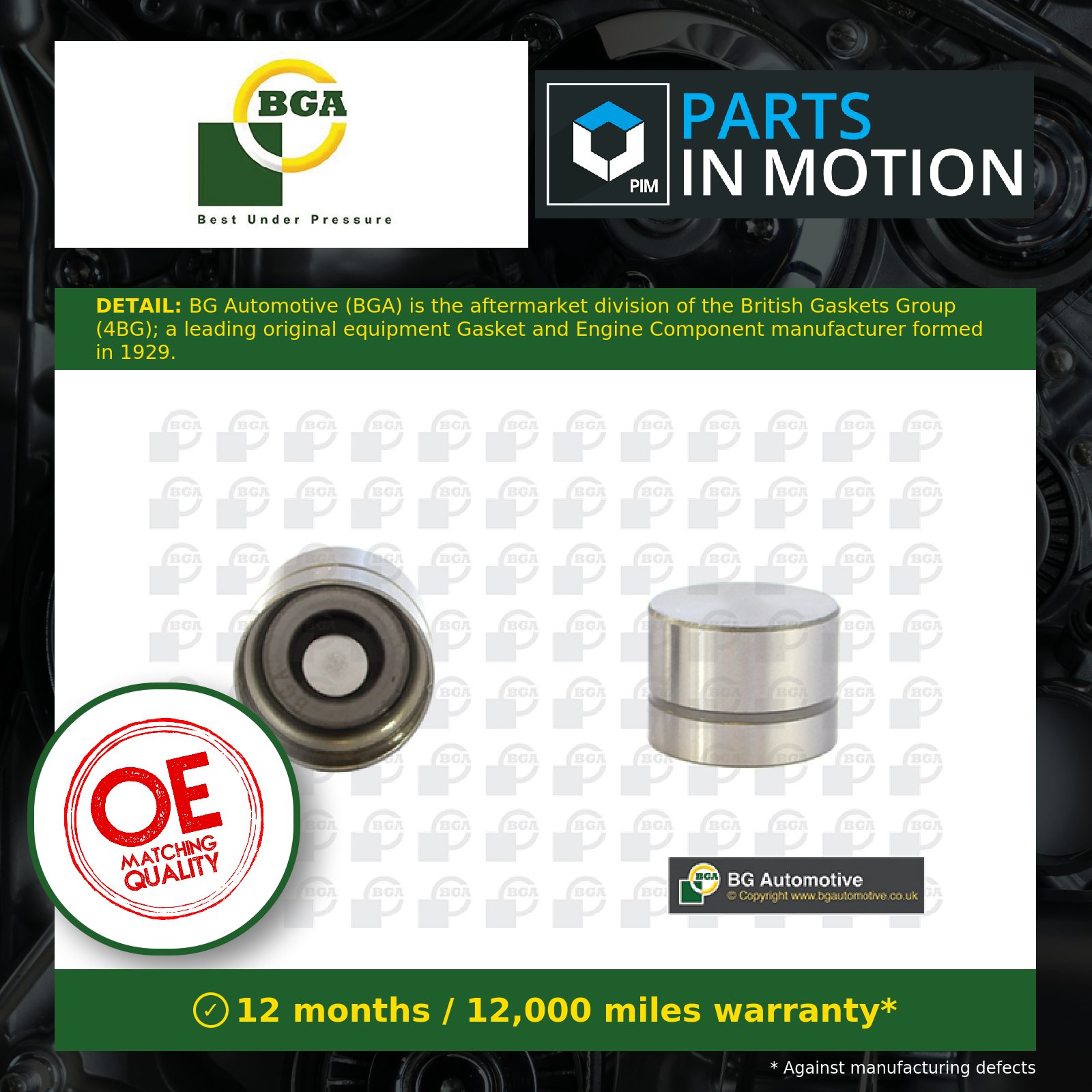 BGA Hydraulic Tappet / Lifter HL6335 [PM119612]
