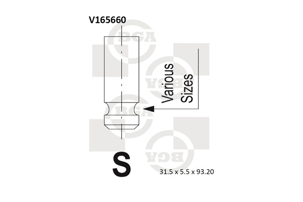 BGA V165660 Inlet Valve