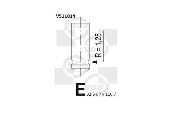 BGA V511014 Exhaust Valve