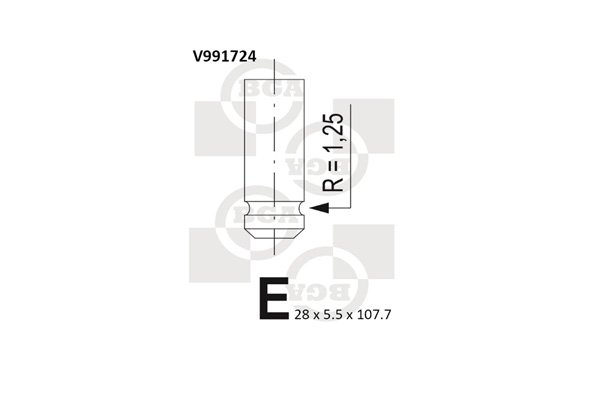 BGA V991724 Exhaust Valve